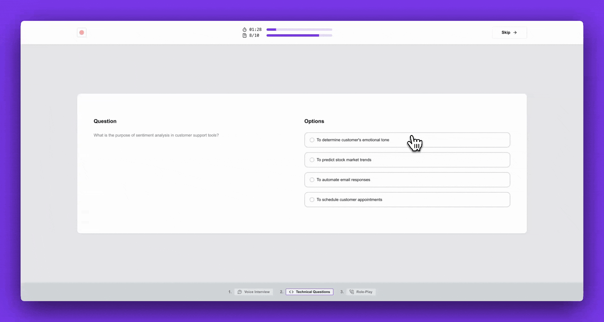 Customer Service Knowledge Assessment